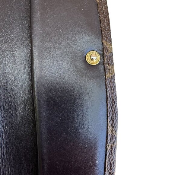 Louis Vuitton Vintage Monogram Canvas Trifold Wallet Card Holder Checkbook Cover - Picture 8 of 16